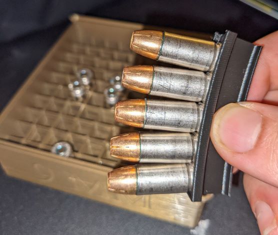 9mm Luger Bullet Clip Holder