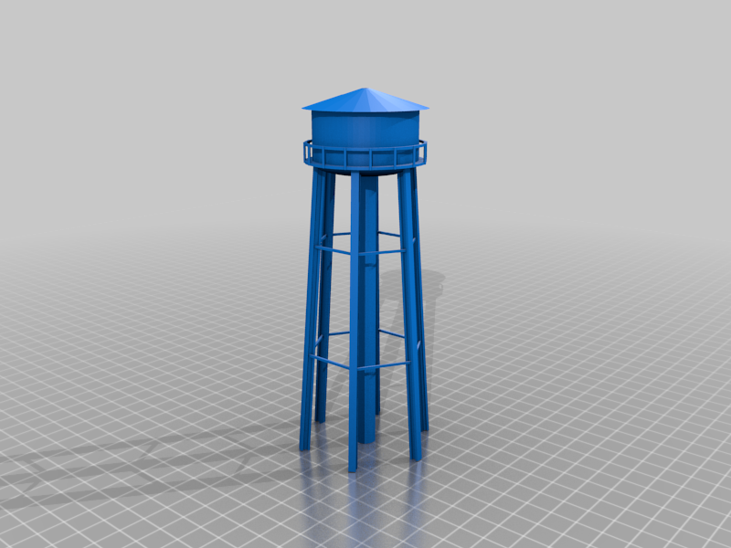 N-Scale Tank Town Water Tower