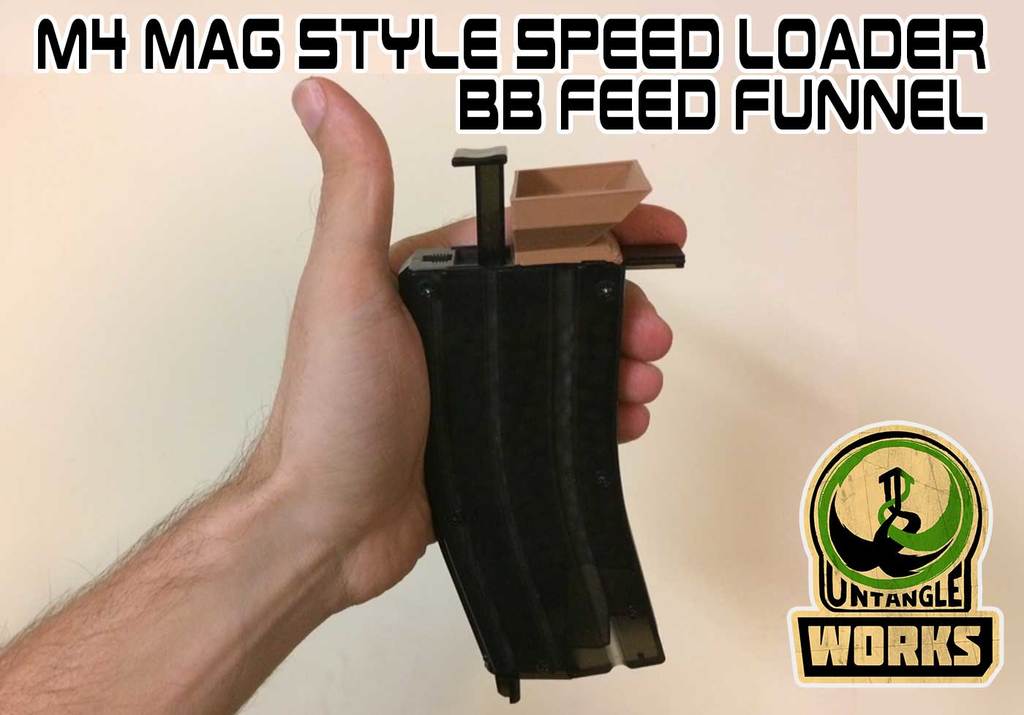 UNW BB feeder funnel, for Tokyo Marui M4 styled BB loader 