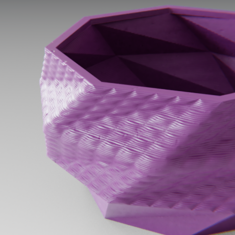 Low poly planter