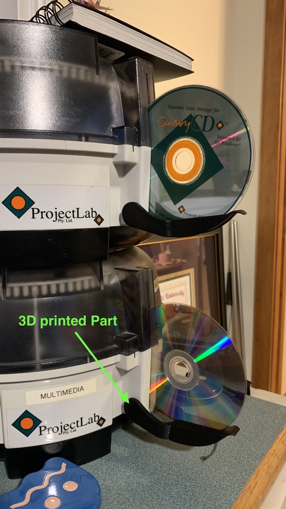 CD catcher for Project Lab CenturyCD organizer