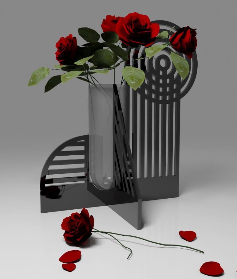 Modern geometric vase