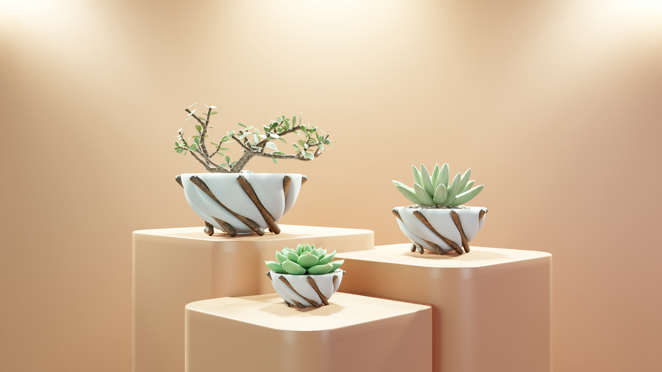 Spiral Sphere Planter
