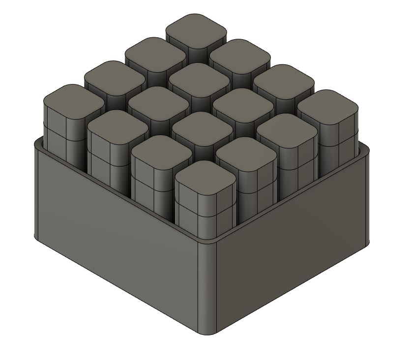 16pc Tube Container Box Set with Lids