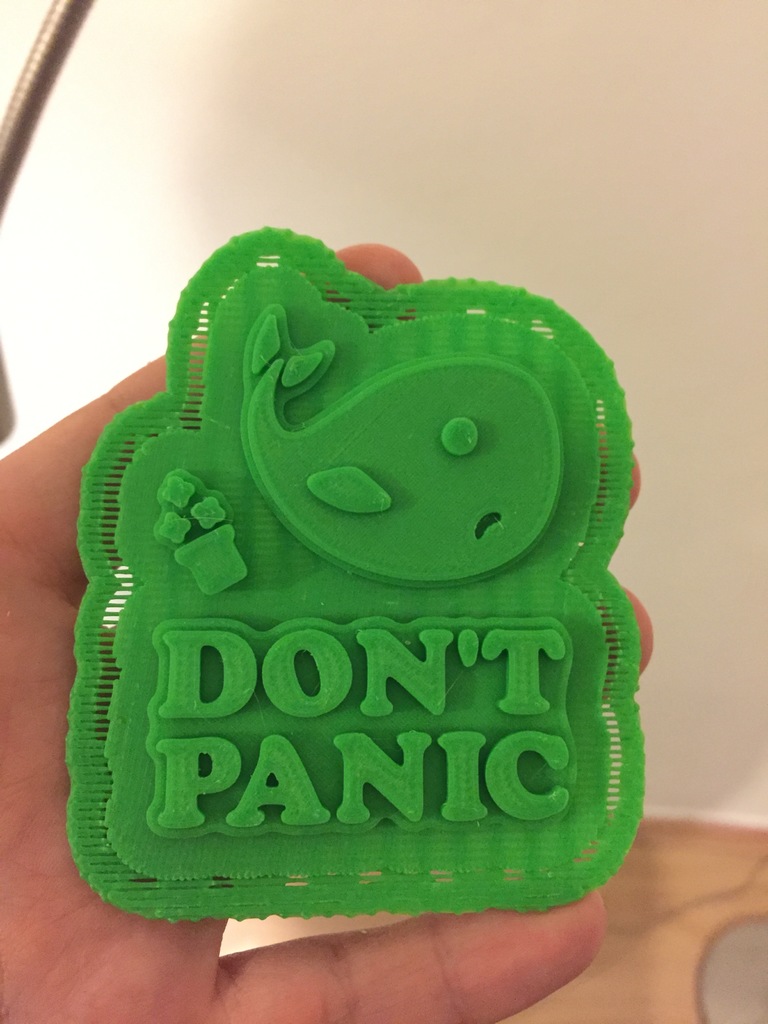Don't Panic! from hitchhiker's guide to the galaxy