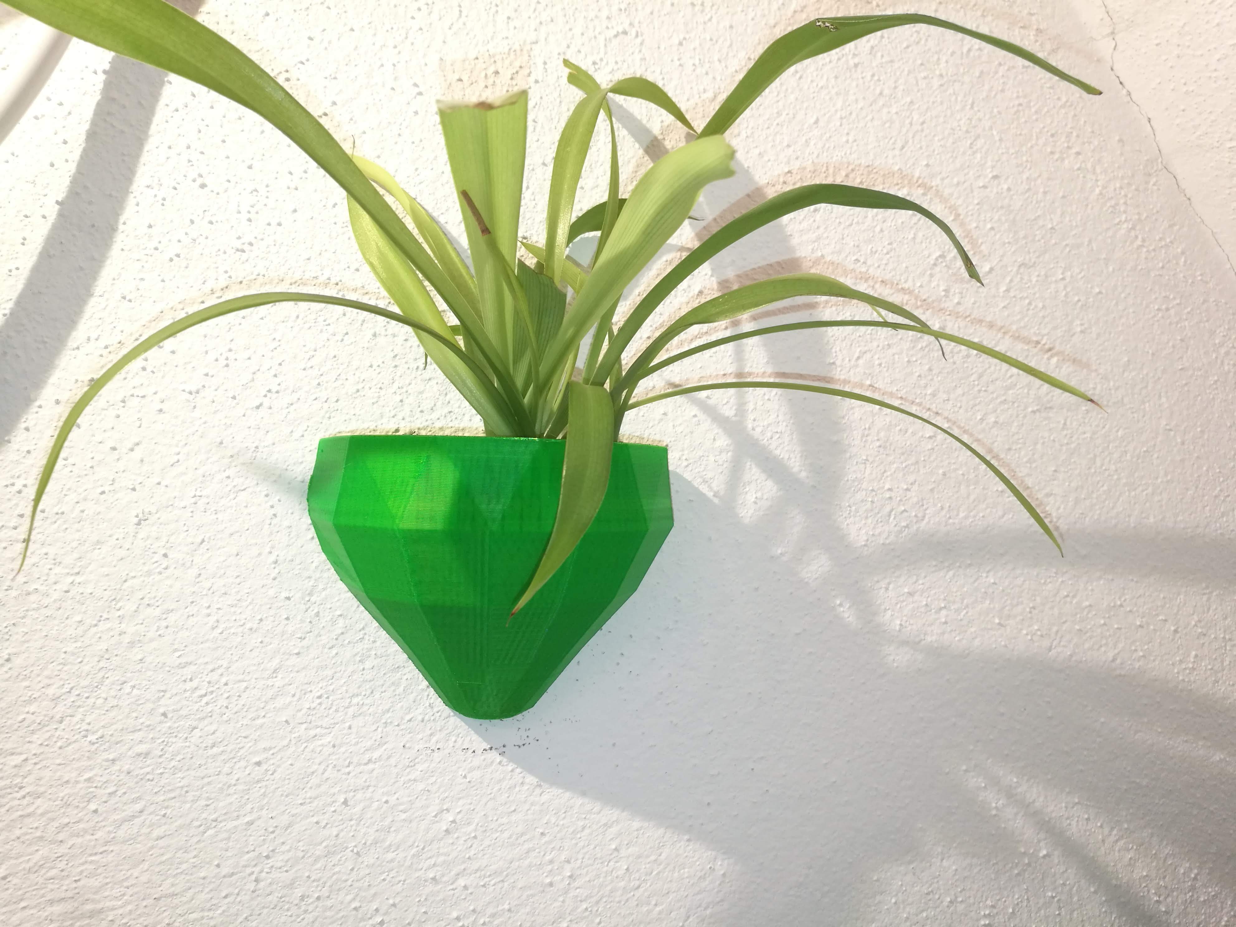 Wallplanter low poly