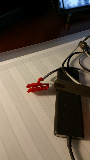 Customizable Headphone Cord Gripper