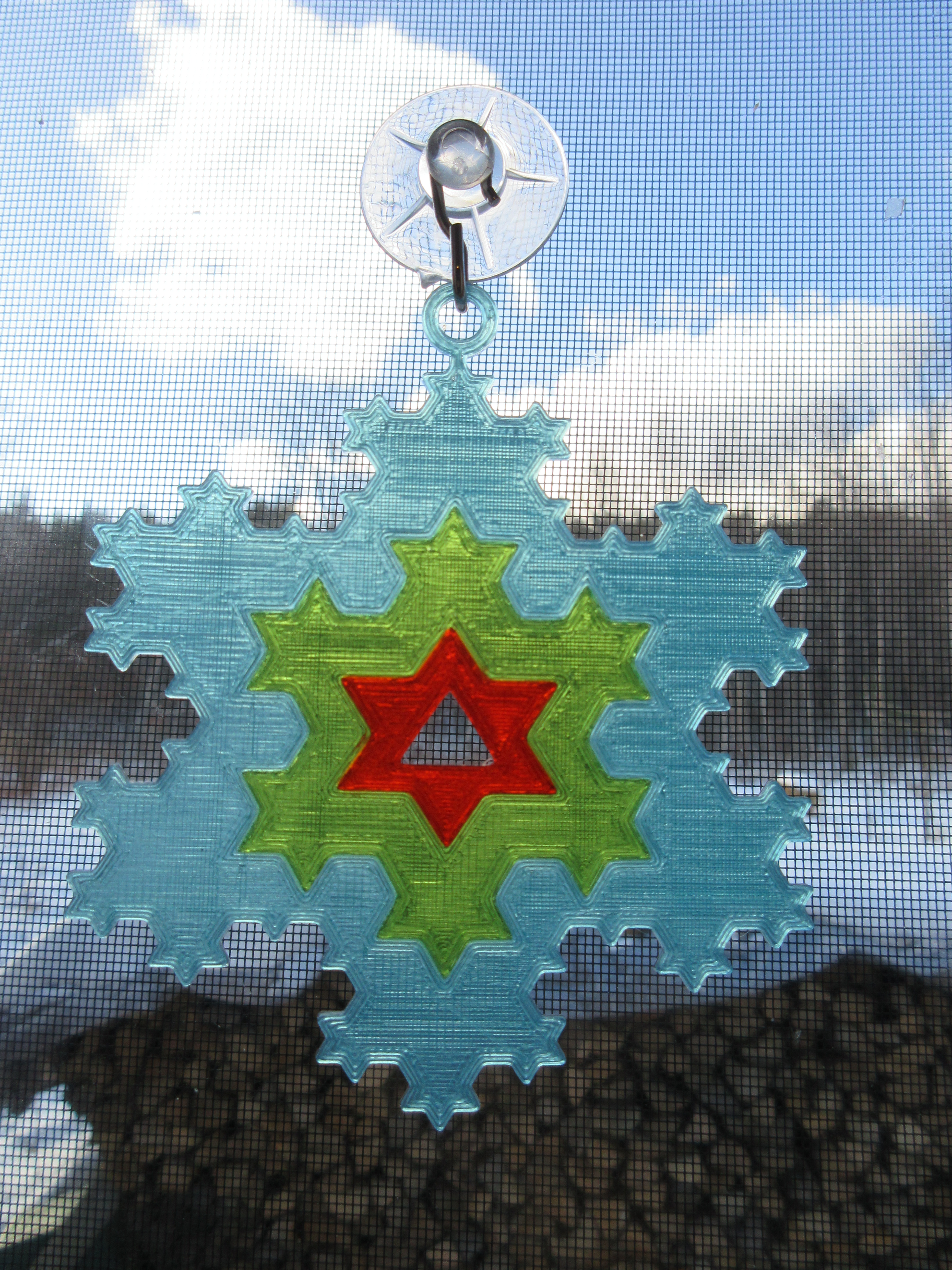 Nested Koch Snowflake Progression