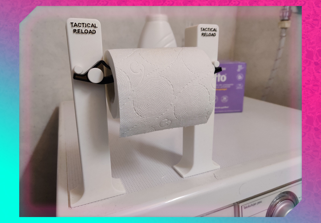 Counter top version of Quick Reload Toilet Paper Holder