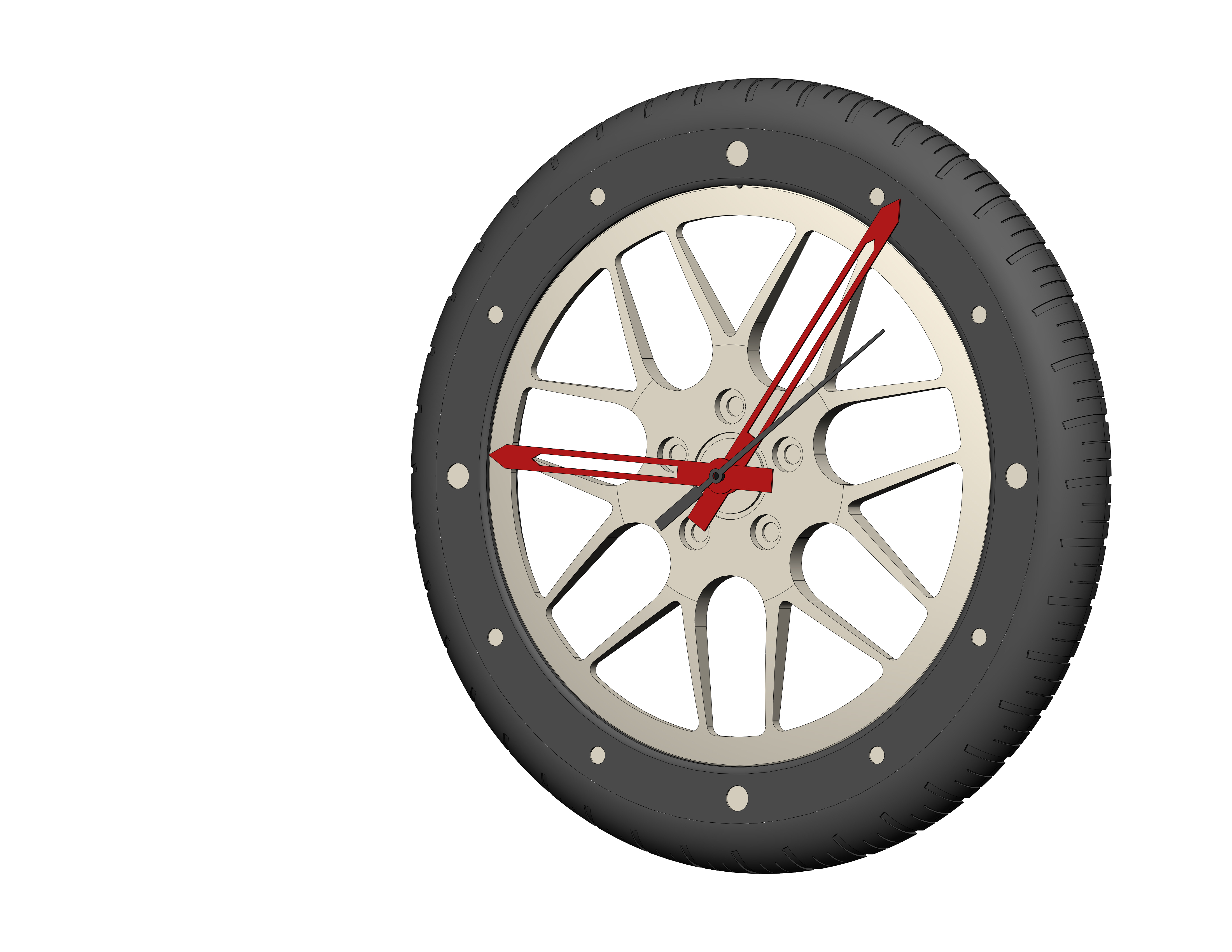 Wheel clock