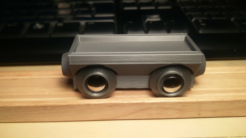 Cargo truck for wooden trains