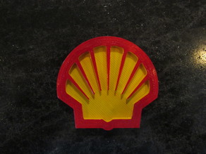 Pennzoil Shell logo 3D model