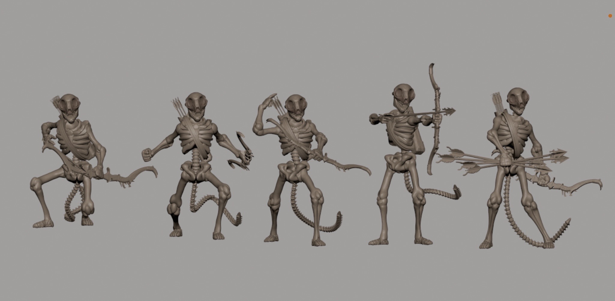 Cat Folk Skeleton Archer
