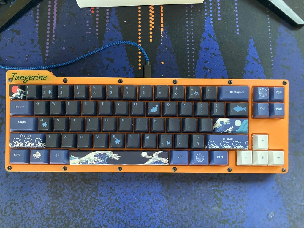 Mechanical Keyboard - Tangerine - For Large Format Printer