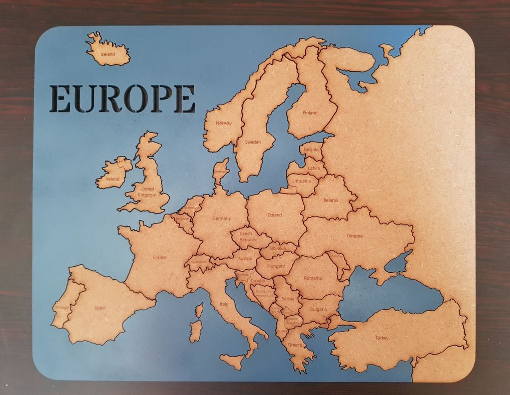 Europe map puzzle
