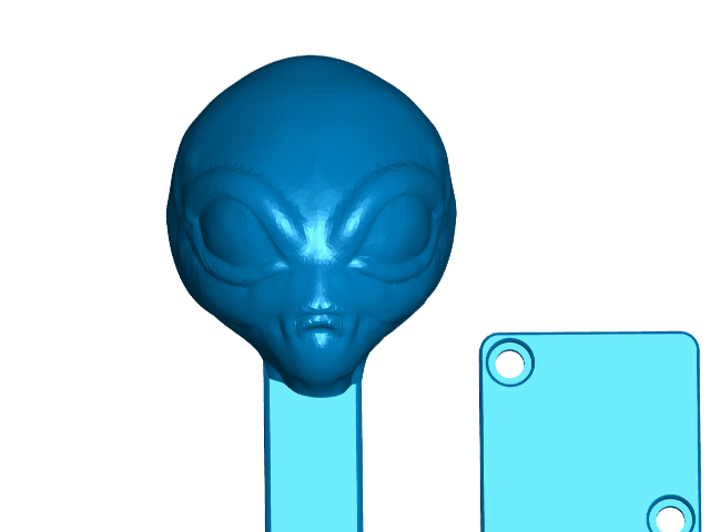 Area 51 Alien Mailbox Flag and Mount