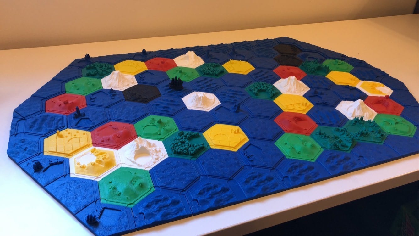 Catan style interlocking tile frames
