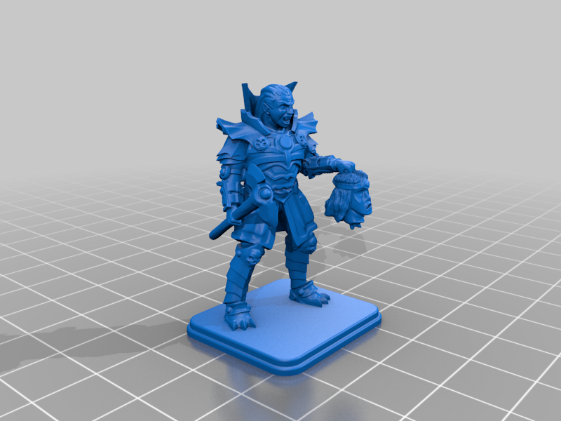 Vampire head & axe mini