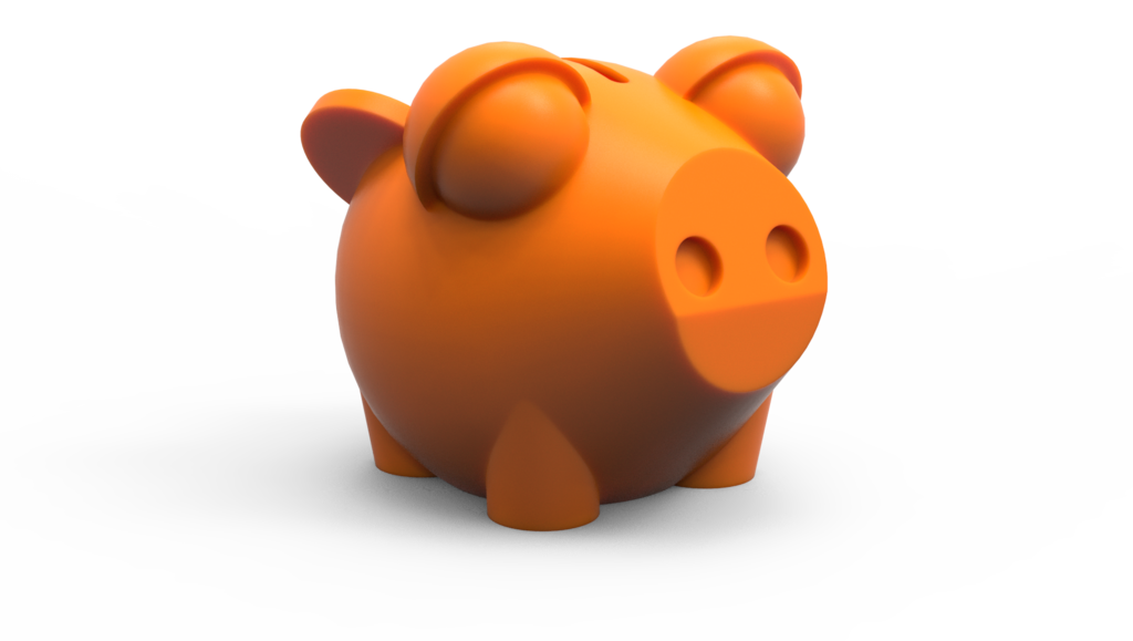 3D Flying Piggy bank