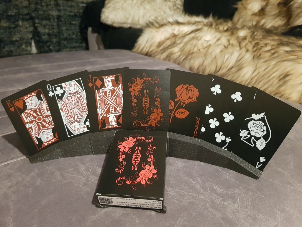 Playing card display stand