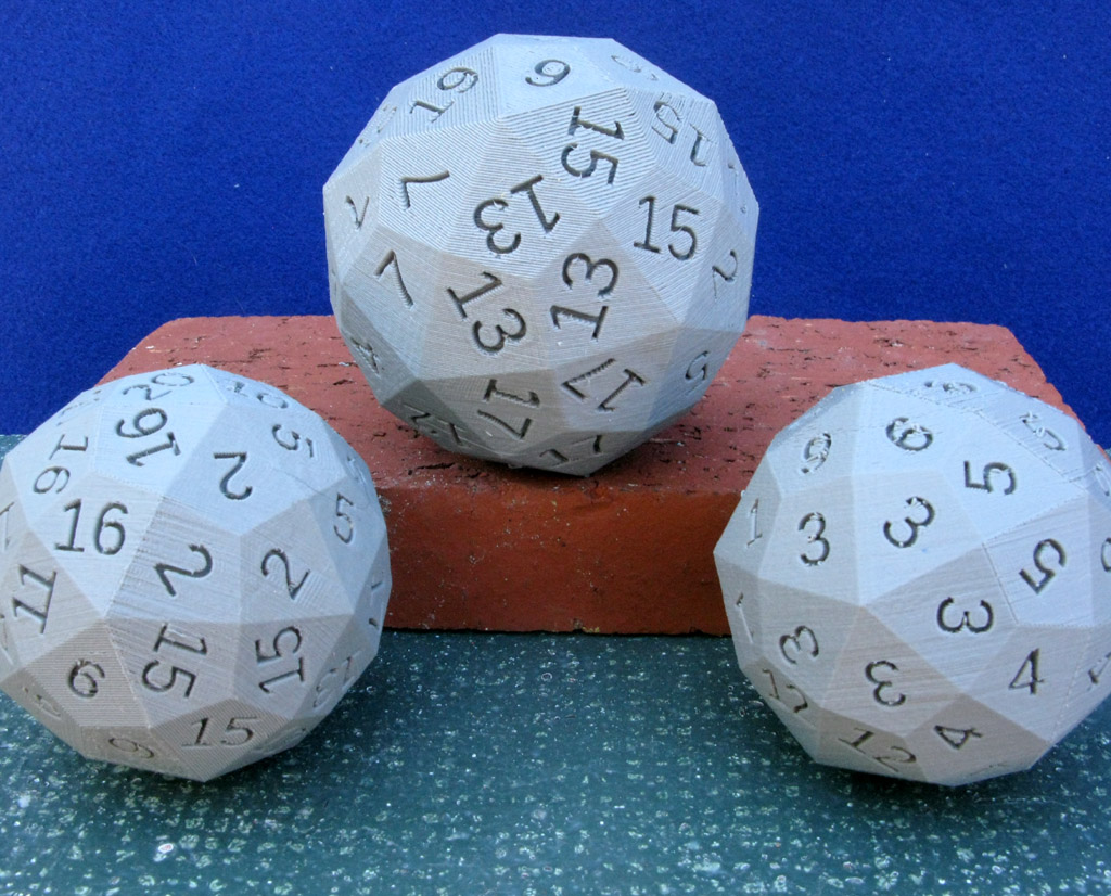 Dodecahedral, Icosihedral Dice