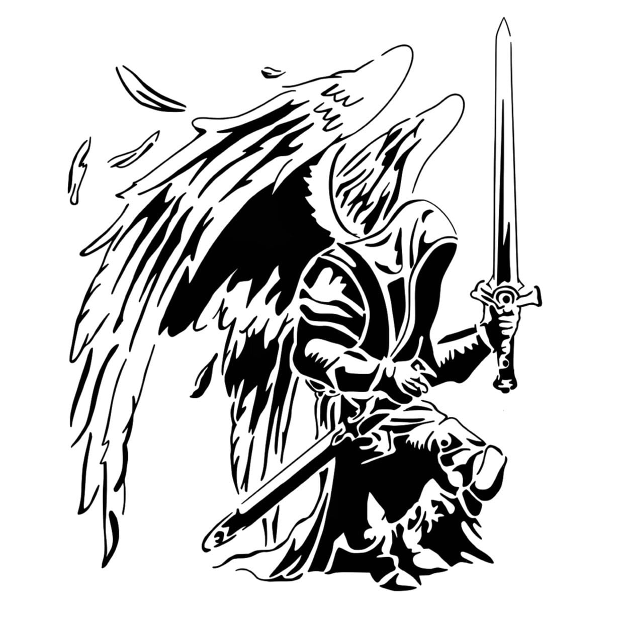 Angel stencil