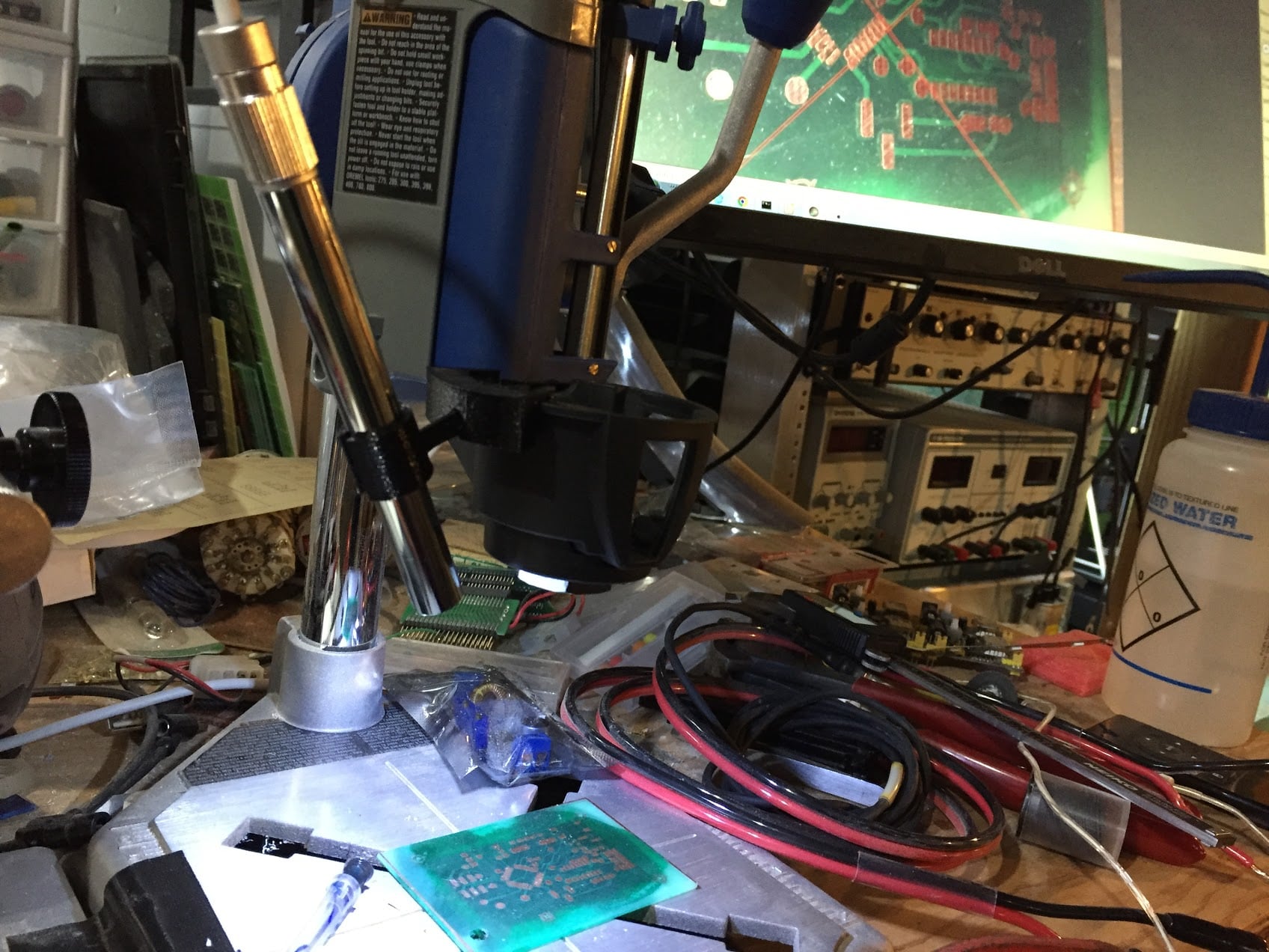 Dremel Drill Press Mount (just..not for a microscope)