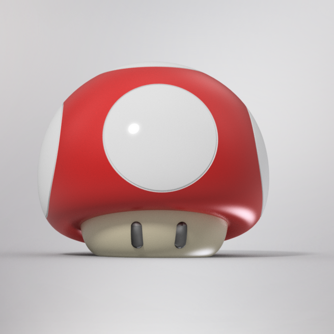 Super Mario 1up Level Up Mushroom