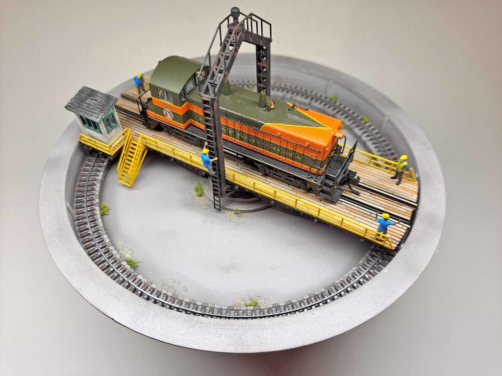 N Scale Working Small Turntable