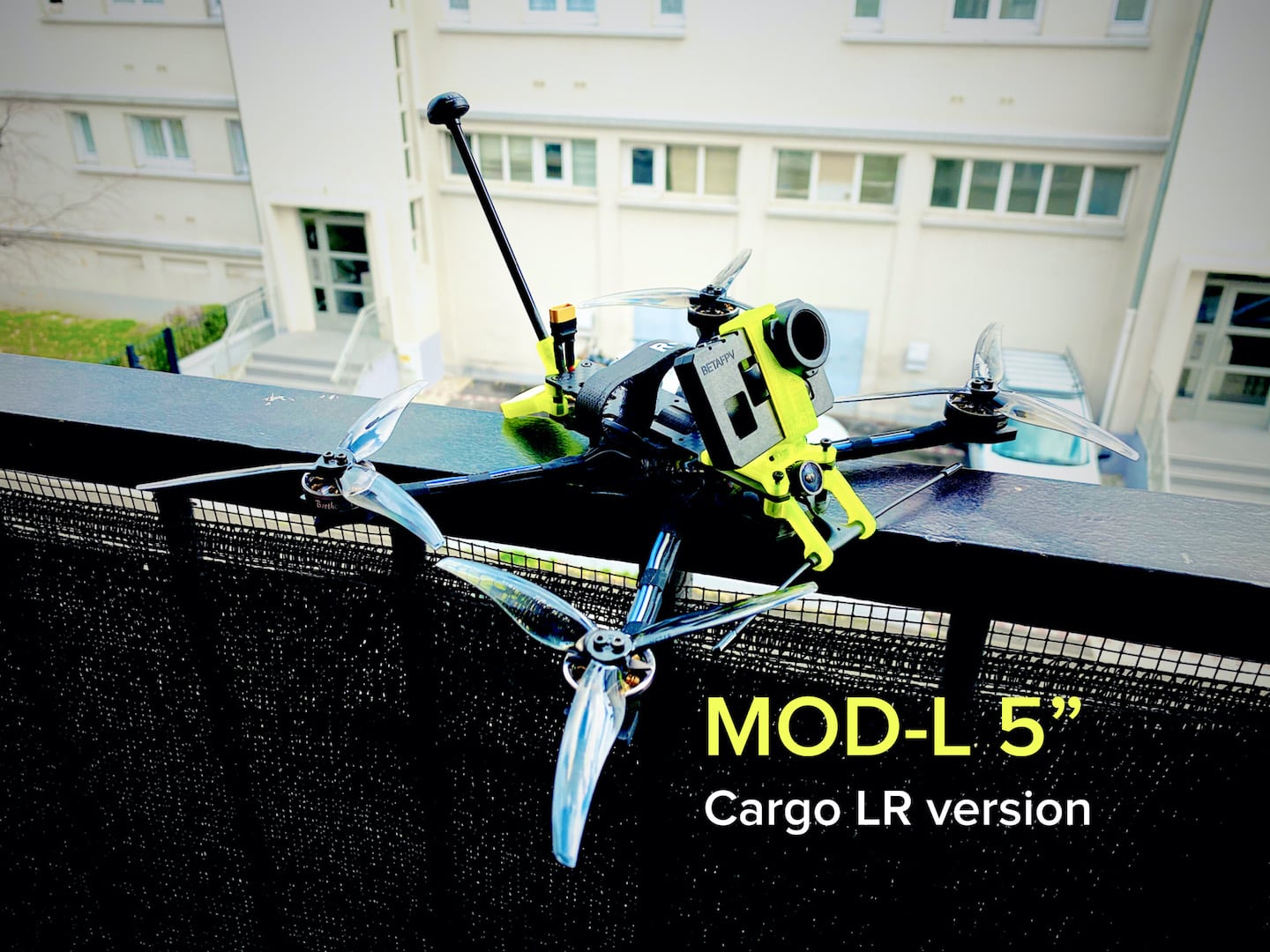 MOD-L 3-3.5-4-5 inch : modular ultralight frame (with separate arms)