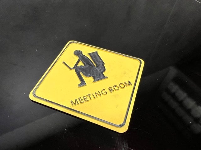 Meeting room WC sign