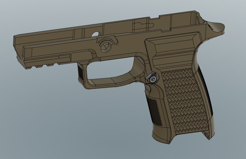 JP320 Grip Module and Magazine Release 3D model