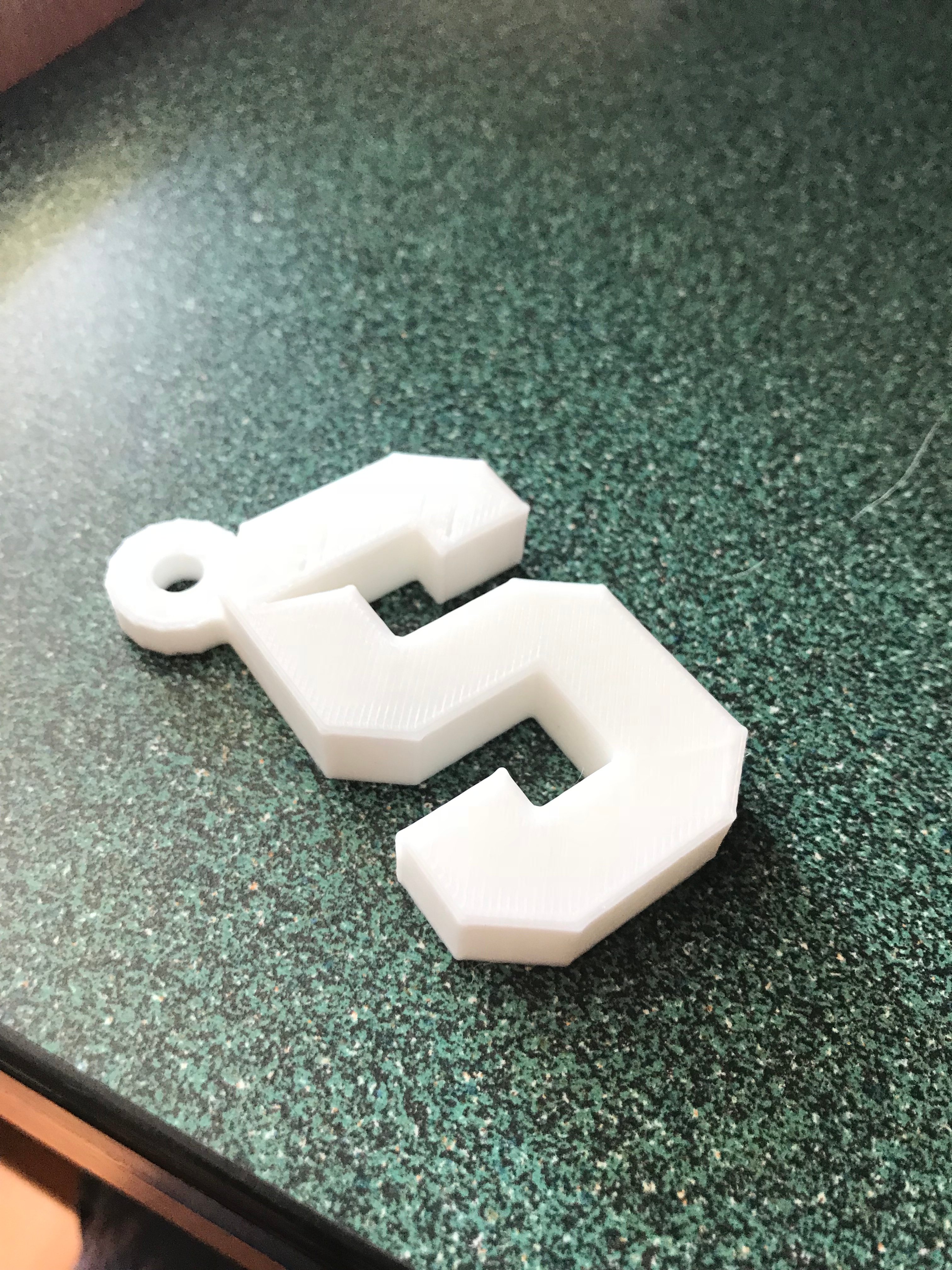 Spartan S Keychain
