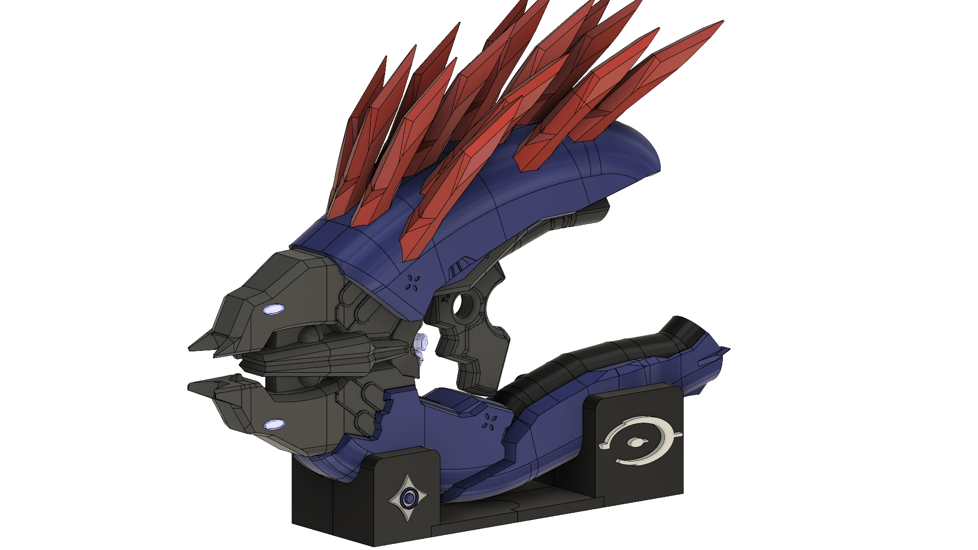 Halo 4 Needler Prop Weapon, For small build platforms