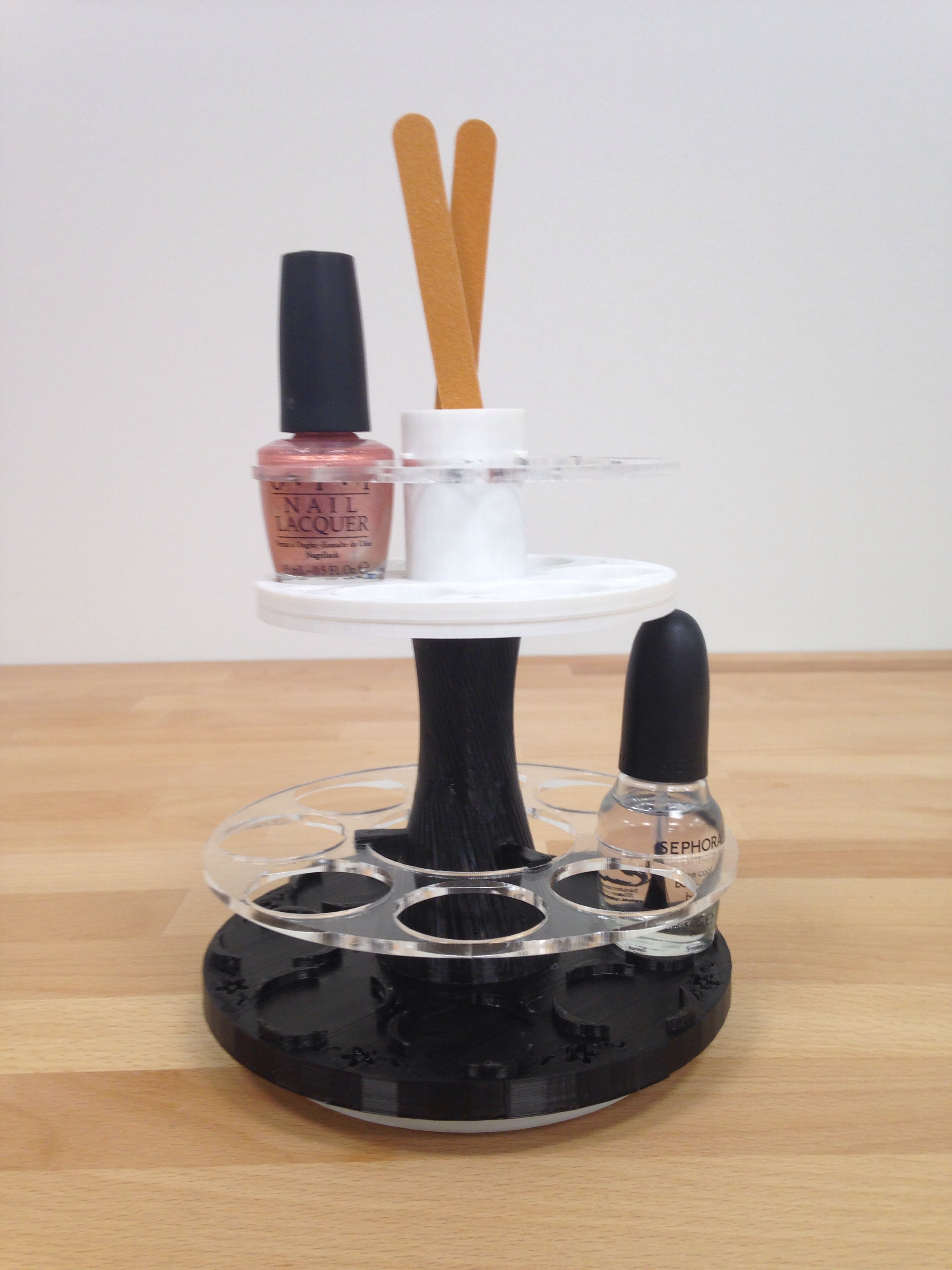 Pretty Rotating Nail Polish Organizer