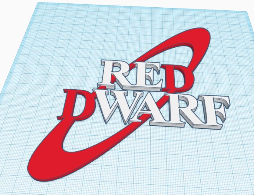 Wall Art Series 6: Red Dwarf Logo (Designed for filament change 2 tone)