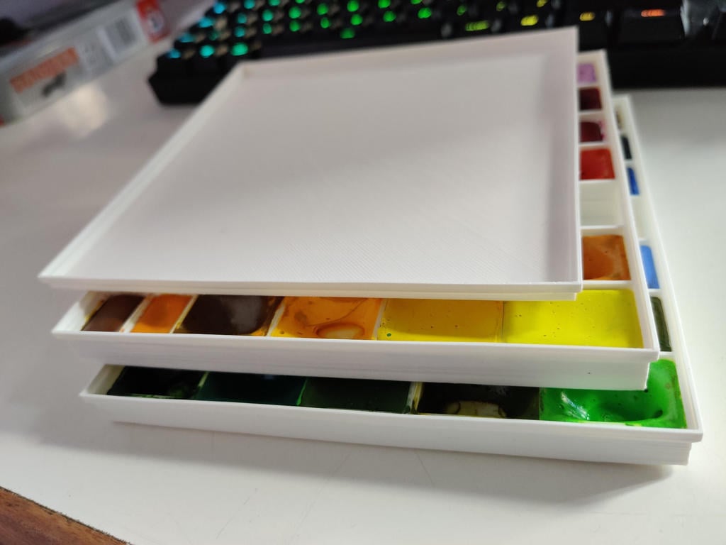 Compact Watercolor Pan Palette Box