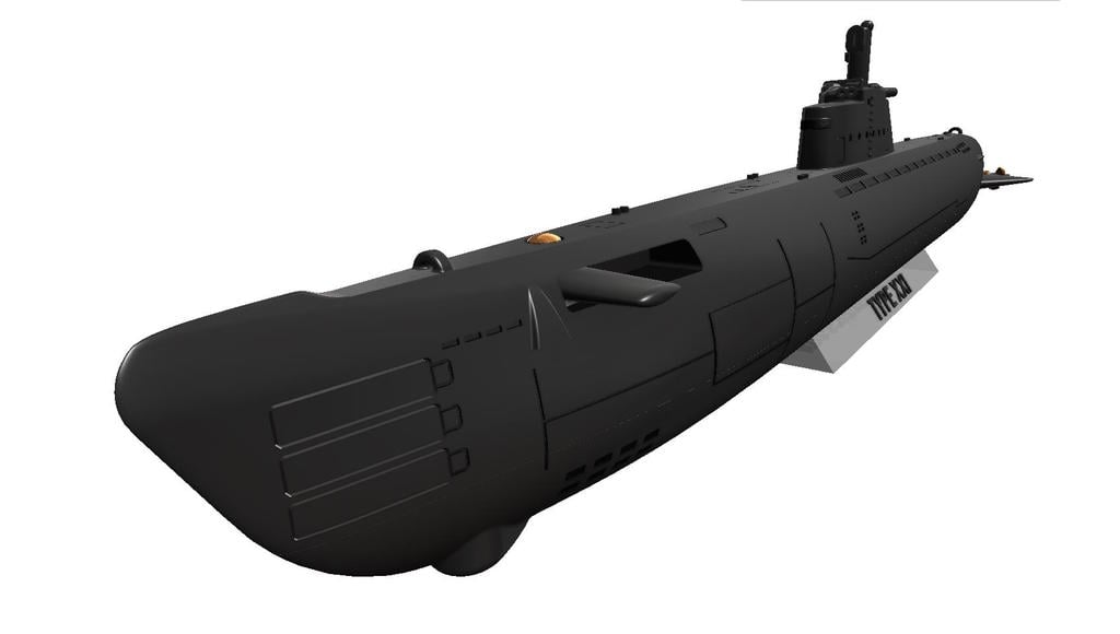 Type XXI German Submarine of WWII