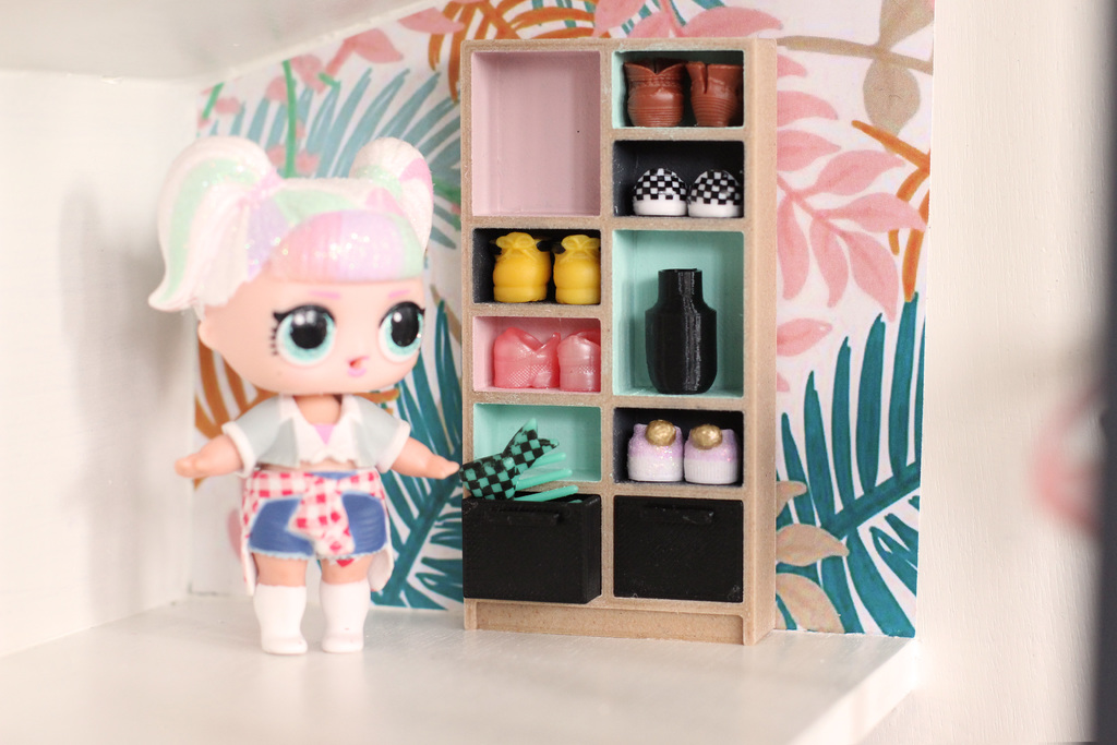 LOL Surprise shoe rack doll house furniture