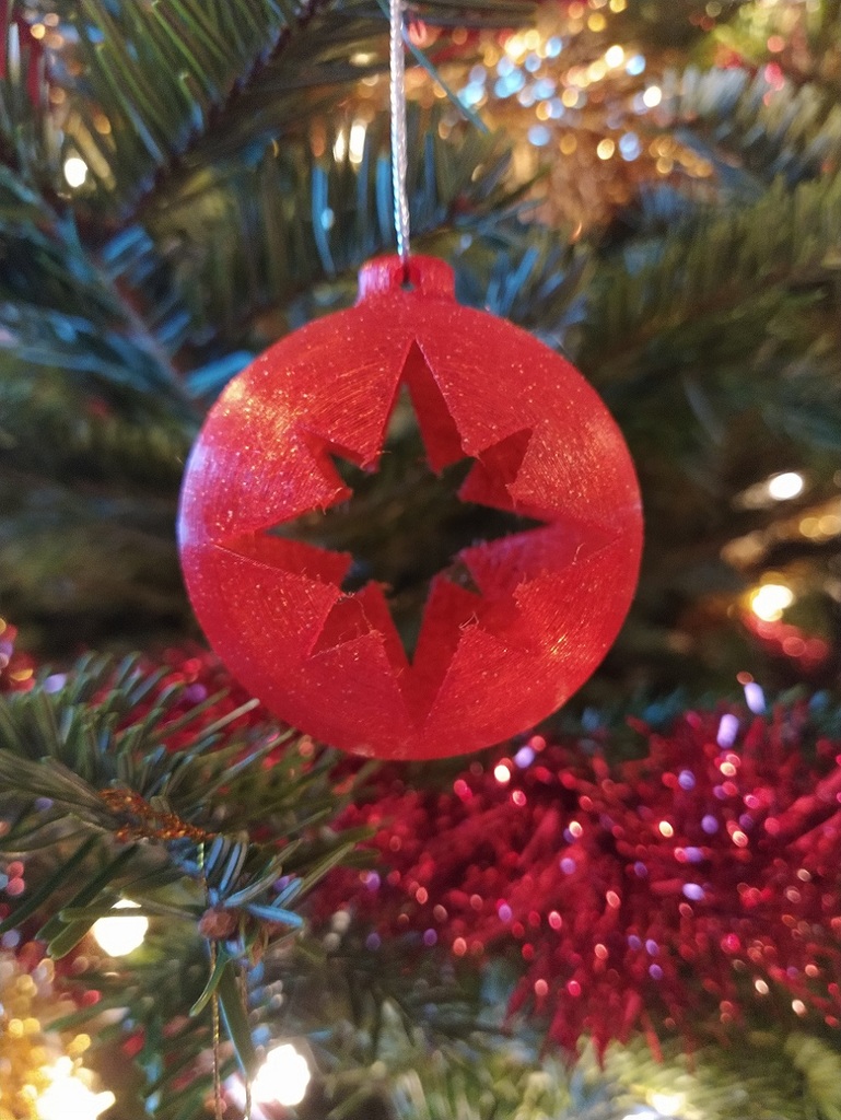 Christmas ball ornament (star)