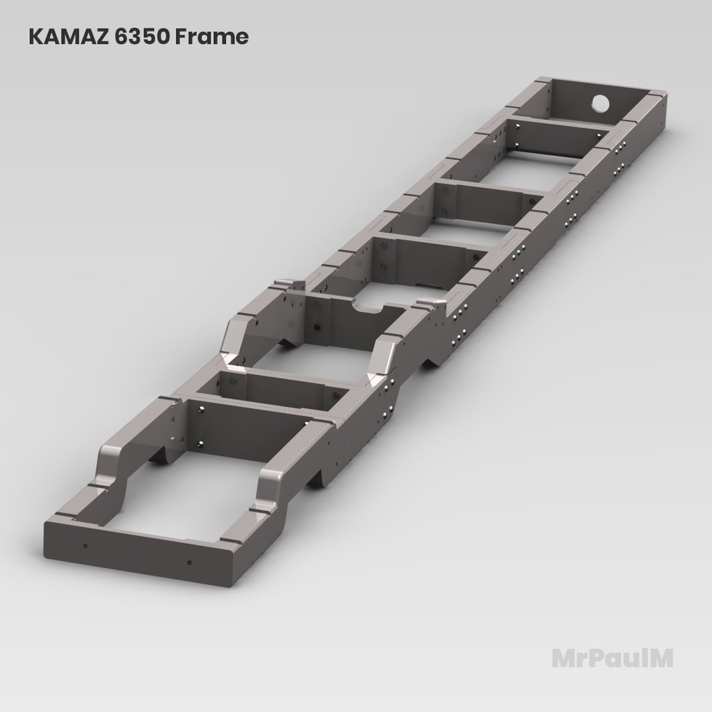 RC TRUCK 8x8 KAMAZ 6350 3D: FRAME