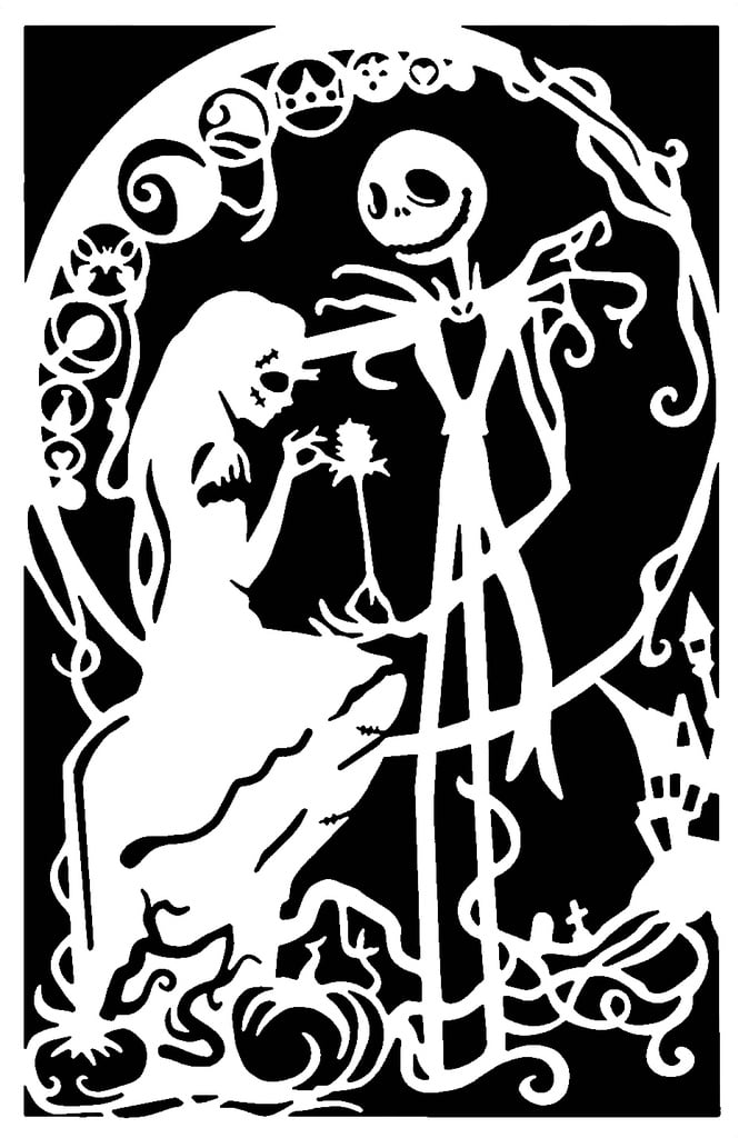 The Nightmare Before Christmas stencil
