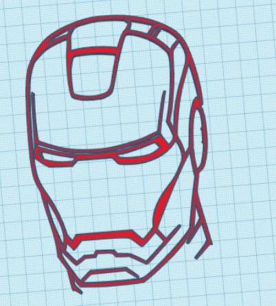 Ironman Mask 2D art