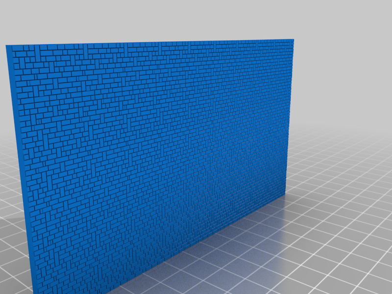 Testing a stone wall system (HO model train)
