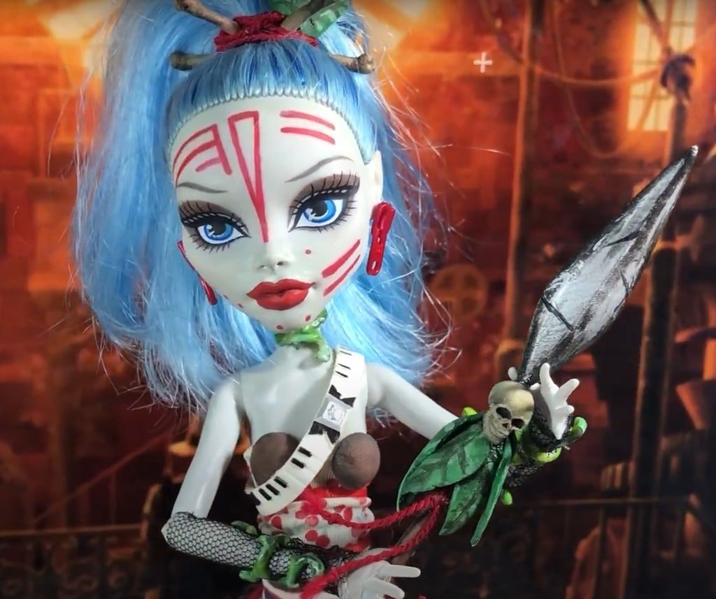 3D file for making Monster High Ghoulia Freaky Fusion doll