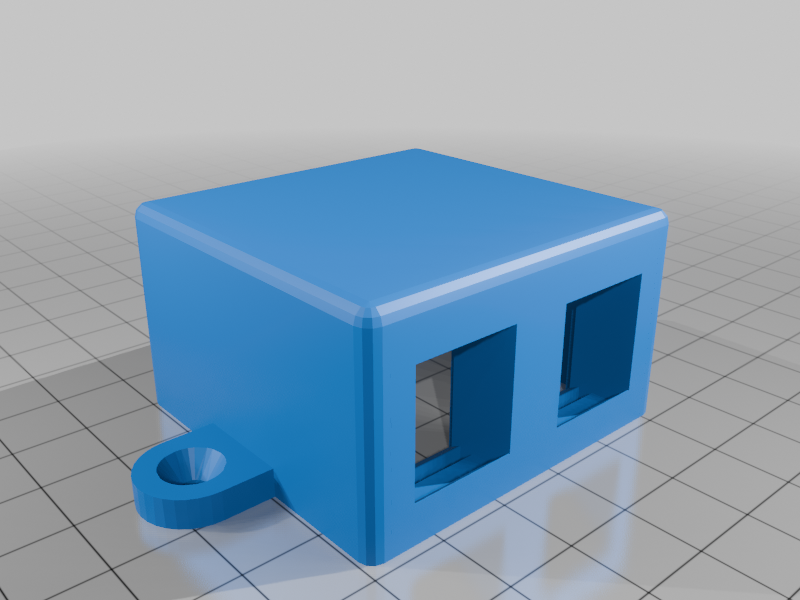 Dual RJ45 keystone wall mount with flipped keystones