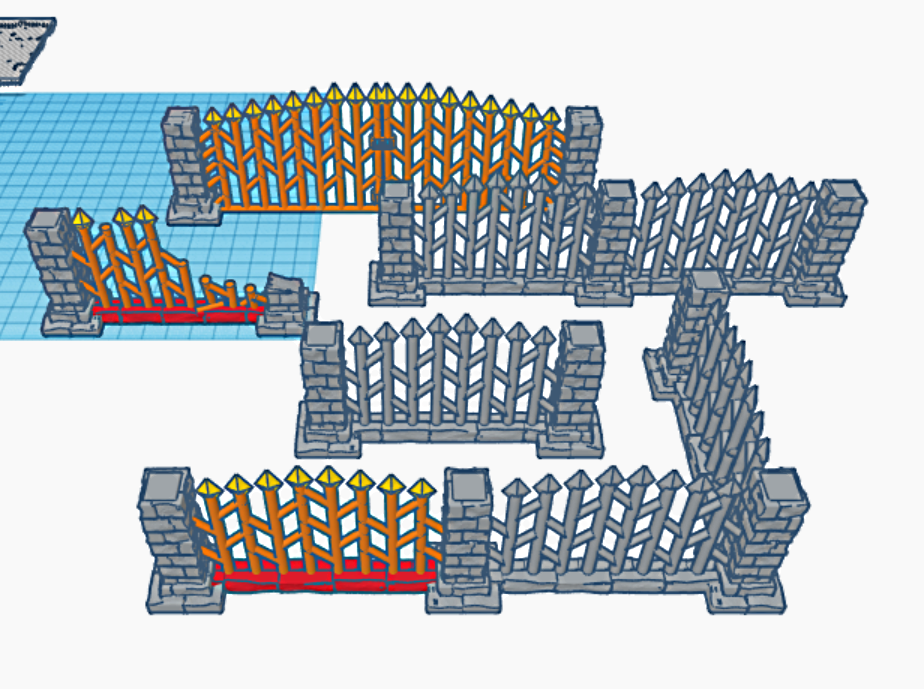 Fantasy Wargame Terrain - Graveyard Fences