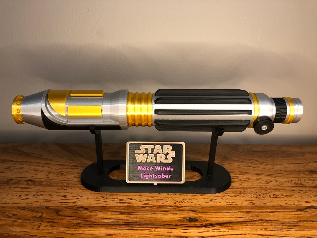 Horizontal Lightsaber Display Stand with Tags