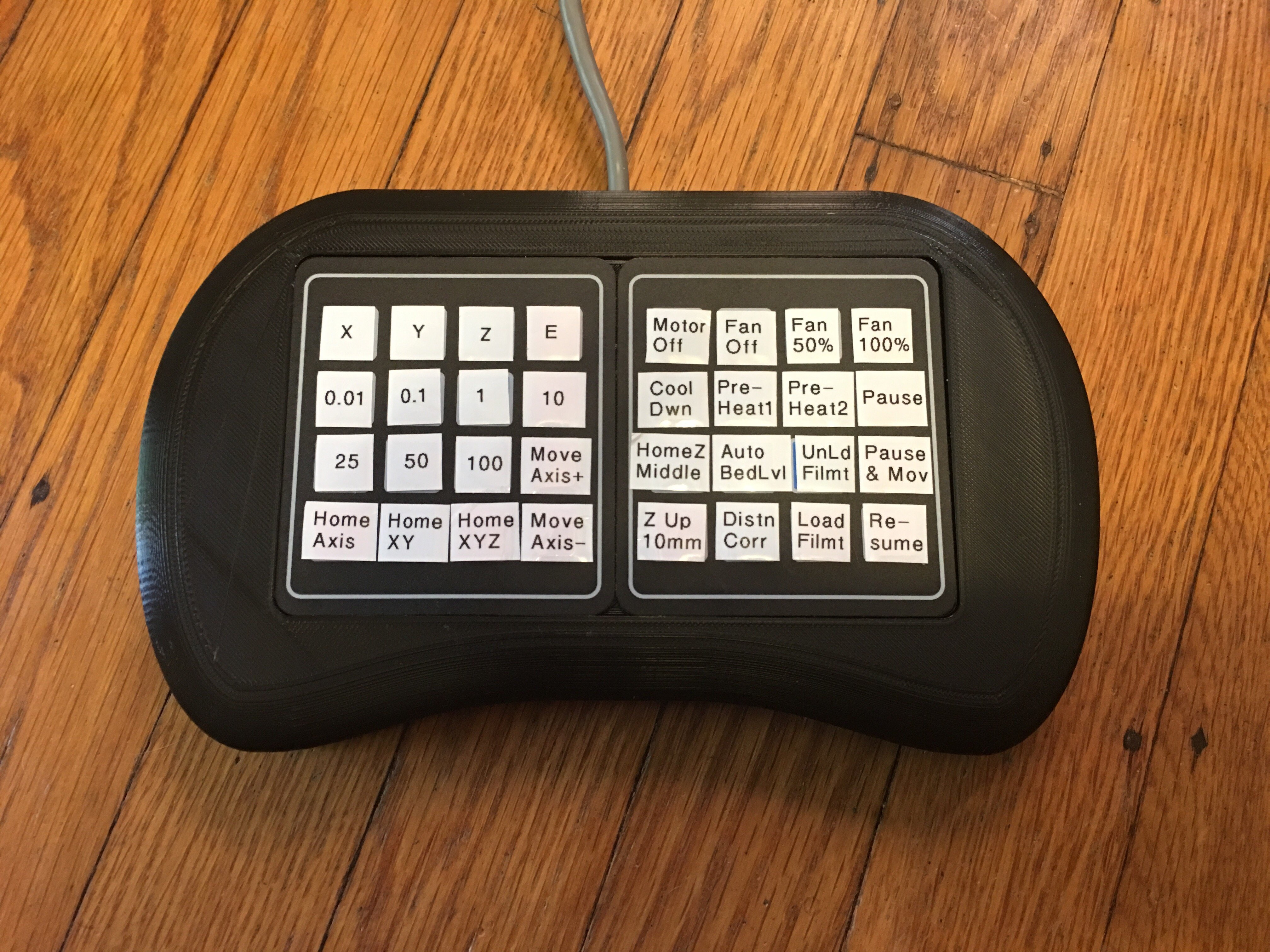 Gcode Sender (editable 32 button remote control for your printer/CNC)
