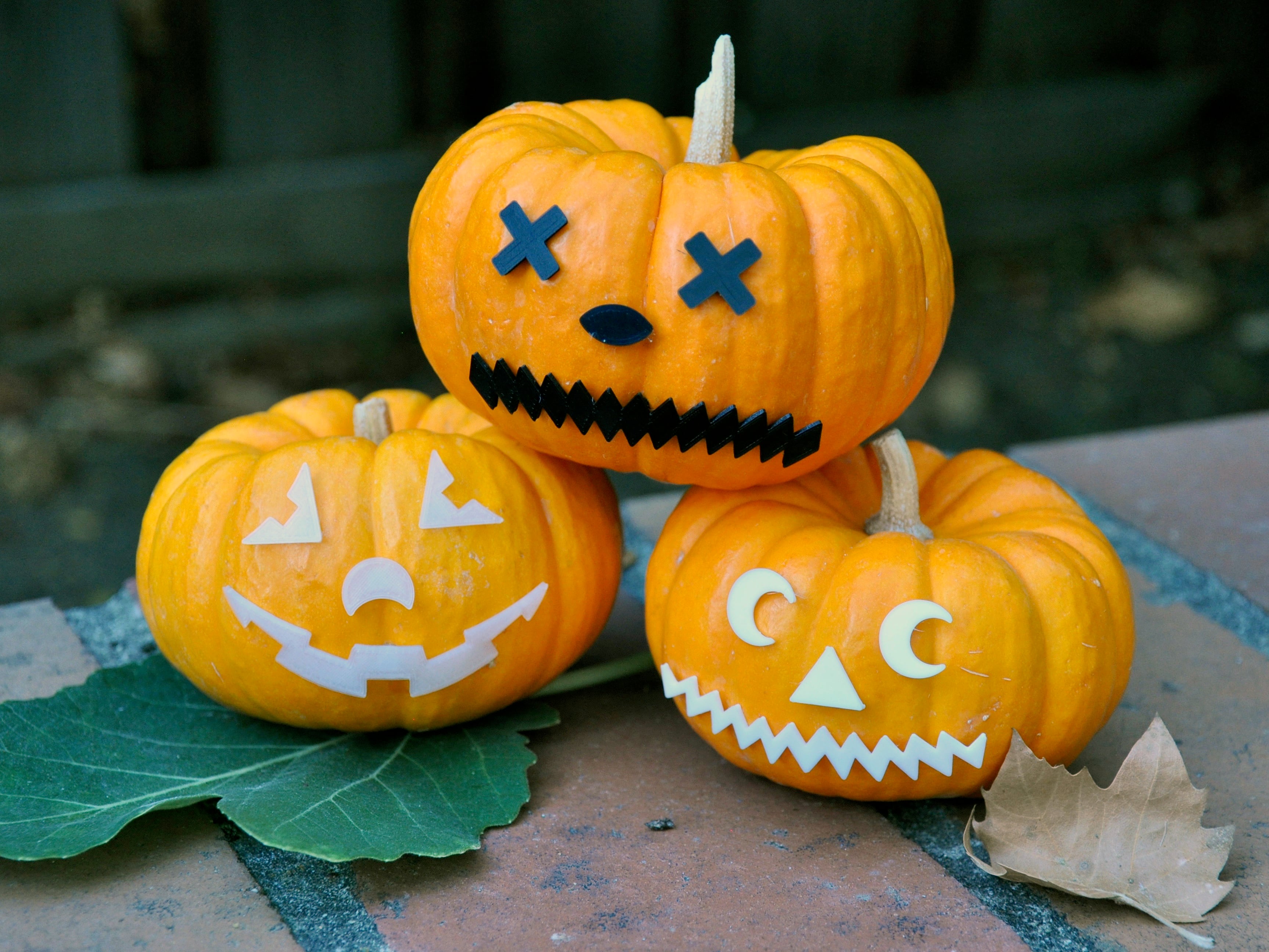 Jack-o-lantern Face Pieces - Mr Pumpkin Head